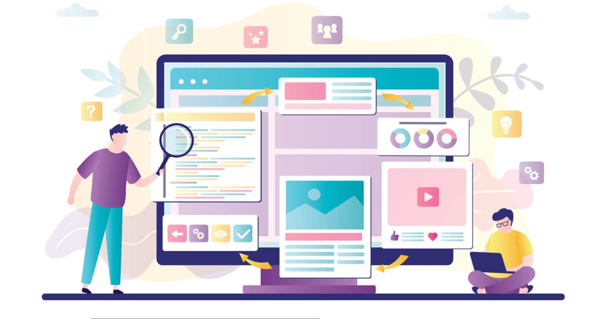 Illustration of a team analysing project information